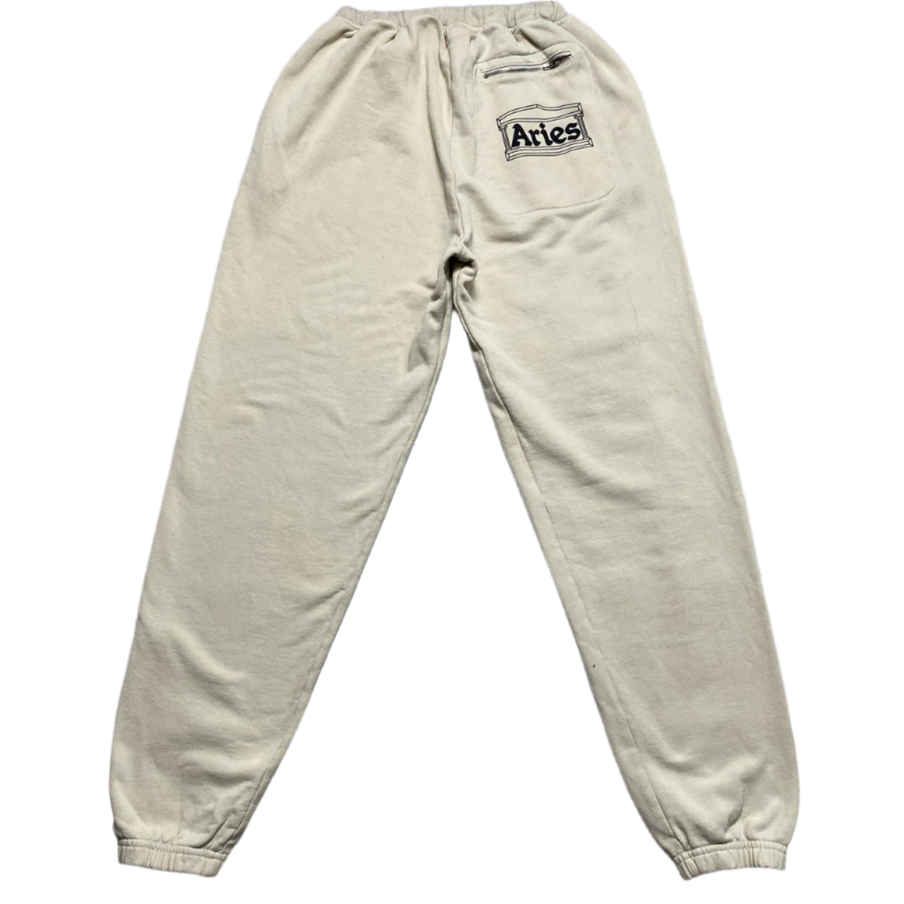 Aries Cream and Black Baggy Joggers (M)