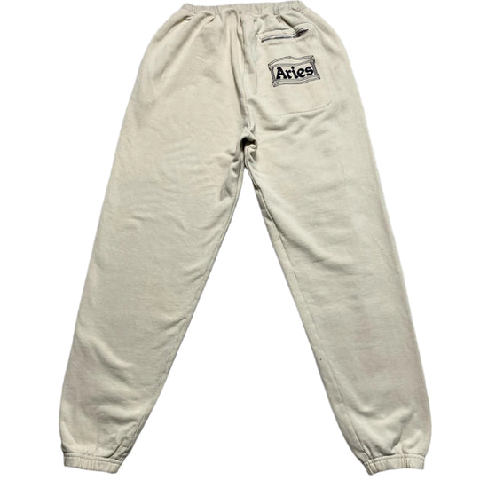 Aries Cream and Black Baggy Joggers (M)