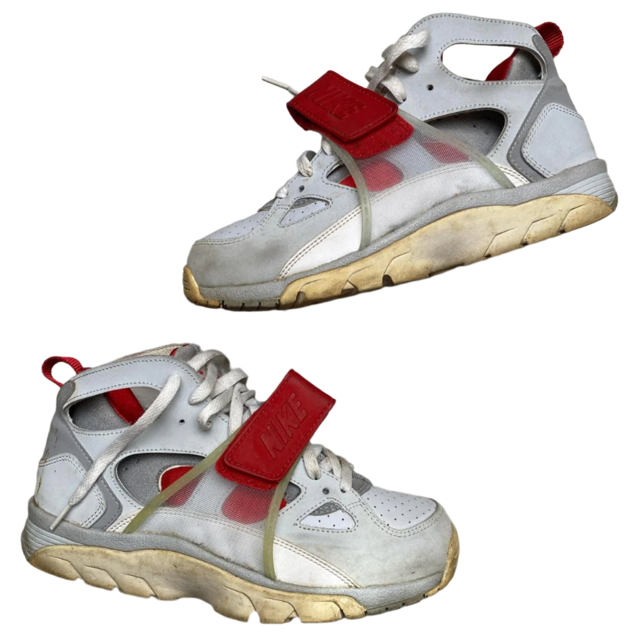 Nike Air Huarache High White and Red 2015 (UK 7)