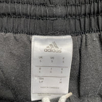 Adidas Black and White Shell Trackpant Bottoms (S)