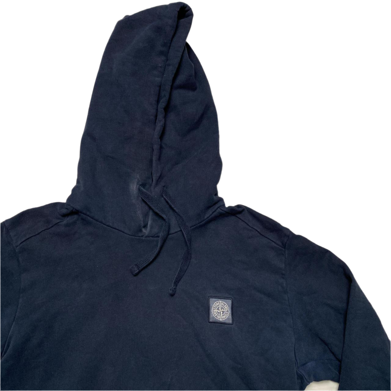 Stone Island Square Patch Navy Hoodie (M)