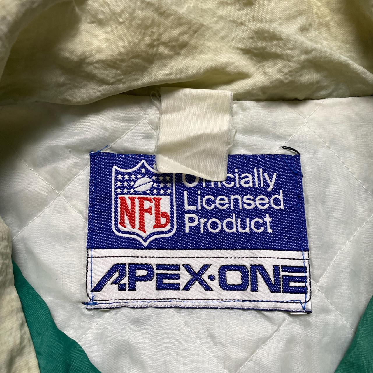 Philadelphia Eagles Vintage 90’s Bomber Green and Cream Jacket (XL)