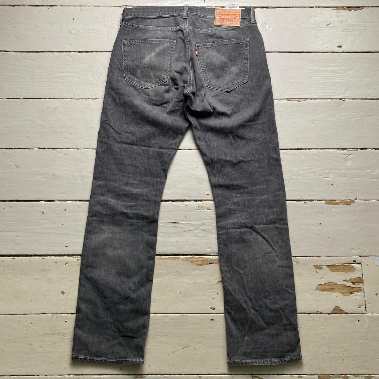 Levis 501 Grey Baggy Jeans