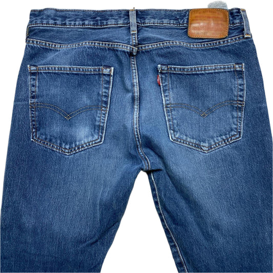 Levis 501 ST Slim Navy Blue Jeans (W 34)