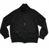 CP Company Vintage Grey Wool Button Up Jumper (XL)
