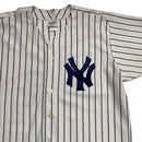 New York Yankees Vintage 90’s y2k White and Navy Pinstripe Baseball Jersey (XL)