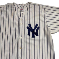 New York Yankees Vintage 90’s y2k White and Navy Pinstripe Baseball Jersey (XL)