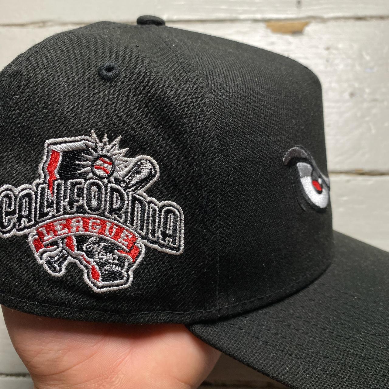 Lake Elsinore Eyes New Era MLB Baseball Cap Black White and Red