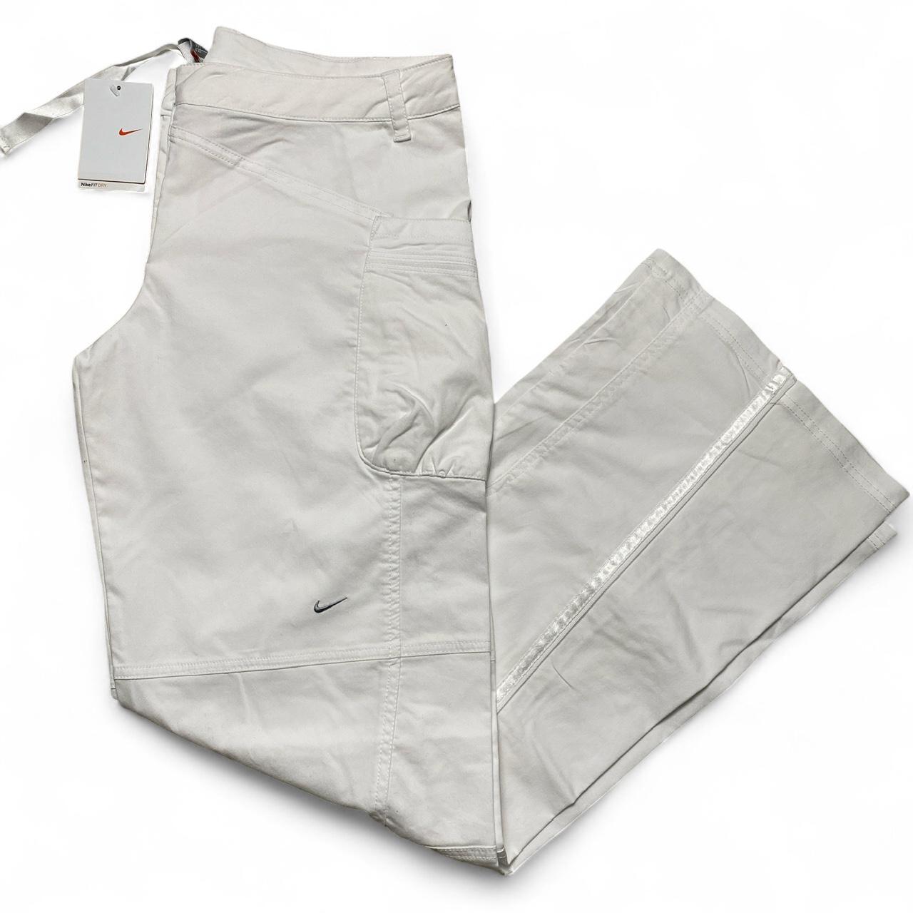 Nike Womens Vintage Y2K Small Swoosh White Cargo Trousers (12)