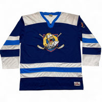 The Simpsons Vintage y2k Blue and White 2004 Hockey Jersey (XL)