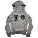True Religion Grey and Black Pullover Hoodie (S)