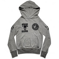 True Religion Grey and Black Pullover Hoodie (S)