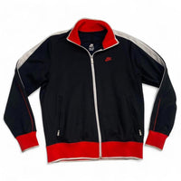 Nike Vintage Black Red and White Tracksuit Jacket (M)