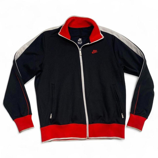 Nike Vintage Black Red and White Tracksuit Jacket (M)