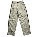 Adidas Cream and Brown Shell Trackpant Bottoms (S)