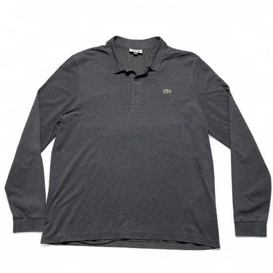 Lacoste Grey Long Sleeve Polo Shirt (XL)