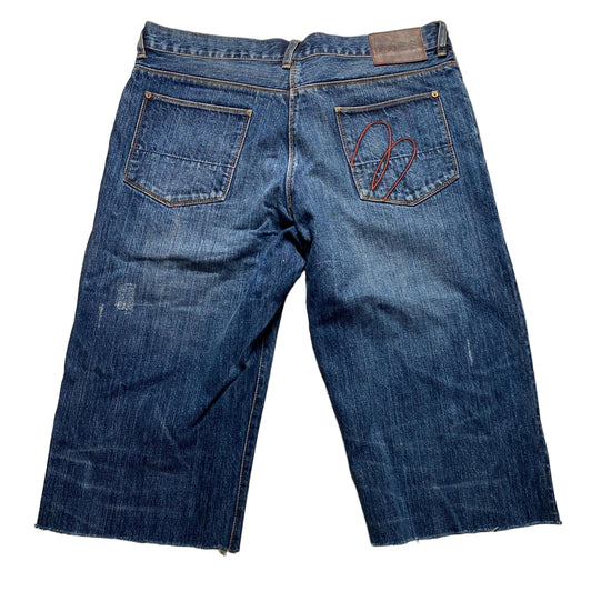 Paul Smith Red Ear Jort Baggy Jean Cut Down Shorts (34W)