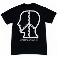 Brain Dead Increase The Peace Defund The Police Black and White T Shirt (M)