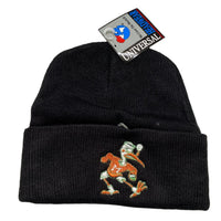 Miami Hurricanes Vintage 90’s Beanie Hat Black