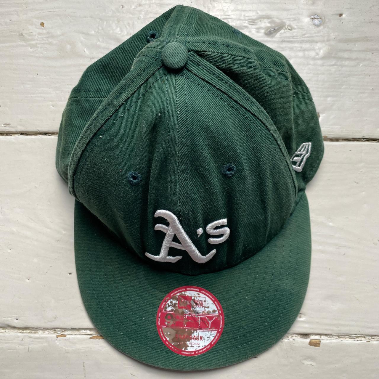 New Era Oakland Athletics Green and White Snapback Cap