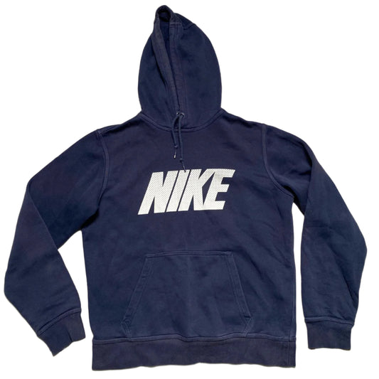 Nike Club Navy and White Hoodie (M)