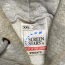 Vintage Screenstars Grey Rasta I Kicked di Habit Down to One Spliff a Day Hoodie (2XL)