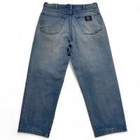 Stone Island Vintage 90’s Square Patch Baggy Light Blue Jeans (32W)
