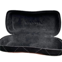 Chanel CC Black Leather Glasses Case