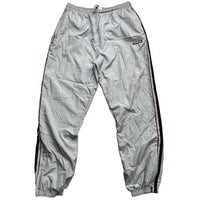 Reebok Silver Navy and Red Shell Trackpant Baggy Bottoms (L)