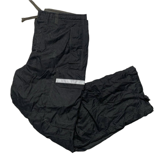 GAP Vintage Reflective Utility Black Cargo Trousers (M)