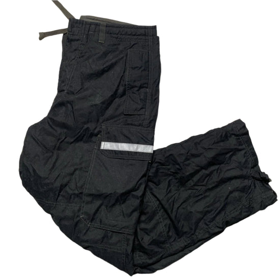 GAP Vintage Reflective Utility Black Cargo Trousers (M)