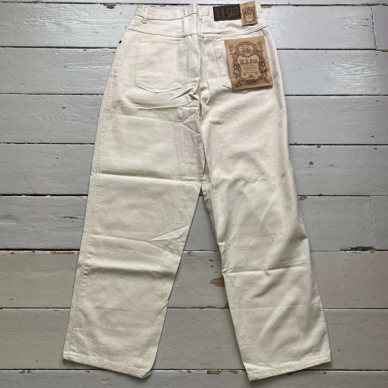 W R Gass Vintage 90’s Cream Baggy Jeans