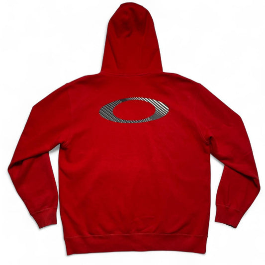 Oakley Red and Black Hoodie