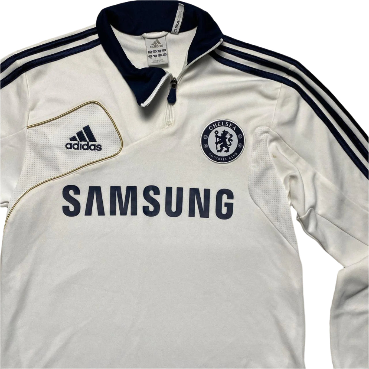 Adidas Chelsea 2012 2013 Football Thermal Climacool Training Quarter Zip Jersey (M)