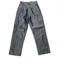 Paco Vintage 90’s Y2K Baggy Metallic Silver Shiny Denim Jeans