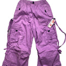 Criminal Damage Carnaby Purple Baggy Cargo Trousers (S/L/XL)