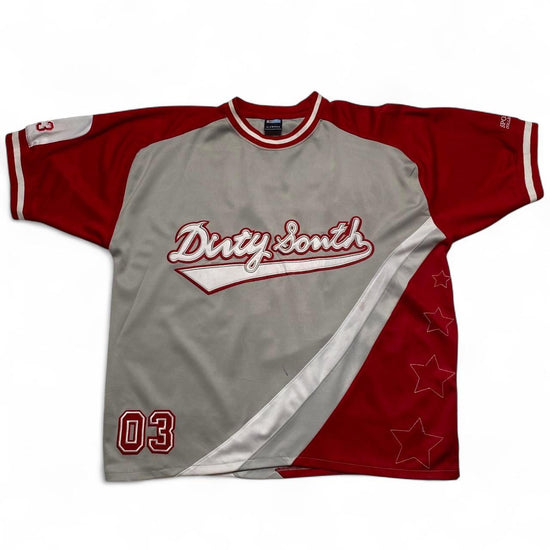 Dirty South Vintage y2k 90’s Red White and Grey Jersey (XL)