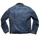 7 For All Man Kind Vintage Denim Sherpa Lined Jacket (M)