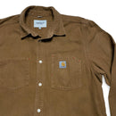 Carhartt Brown Regular Long Sleeve Button Shirt (XL)