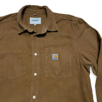 Carhartt Brown Regular Long Sleeve Button Shirt (XL)