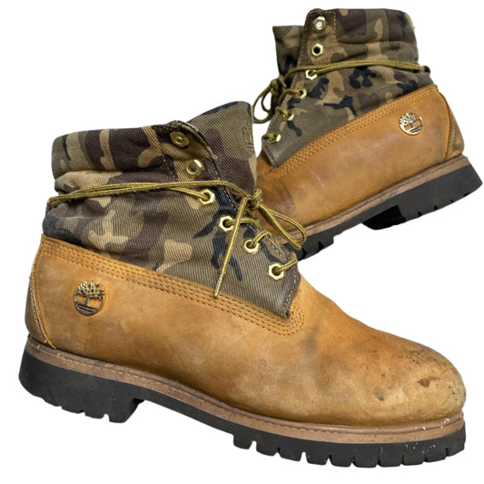 Timberland Nubuck and Camouflage High Boots (UK 8)