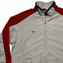Nike Vintage Clima Fit Y2K Silver Black and Red Shell Tracksuit Jacket