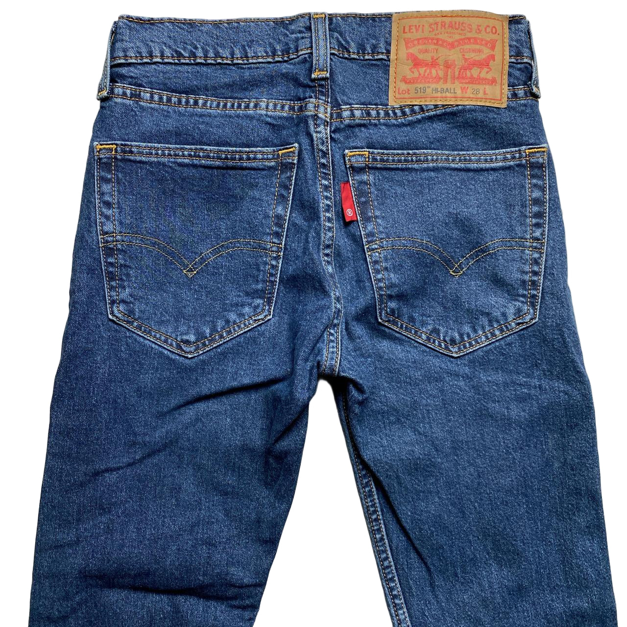 Levis 519 Hi Ball Navy Slim Jeans (28W)