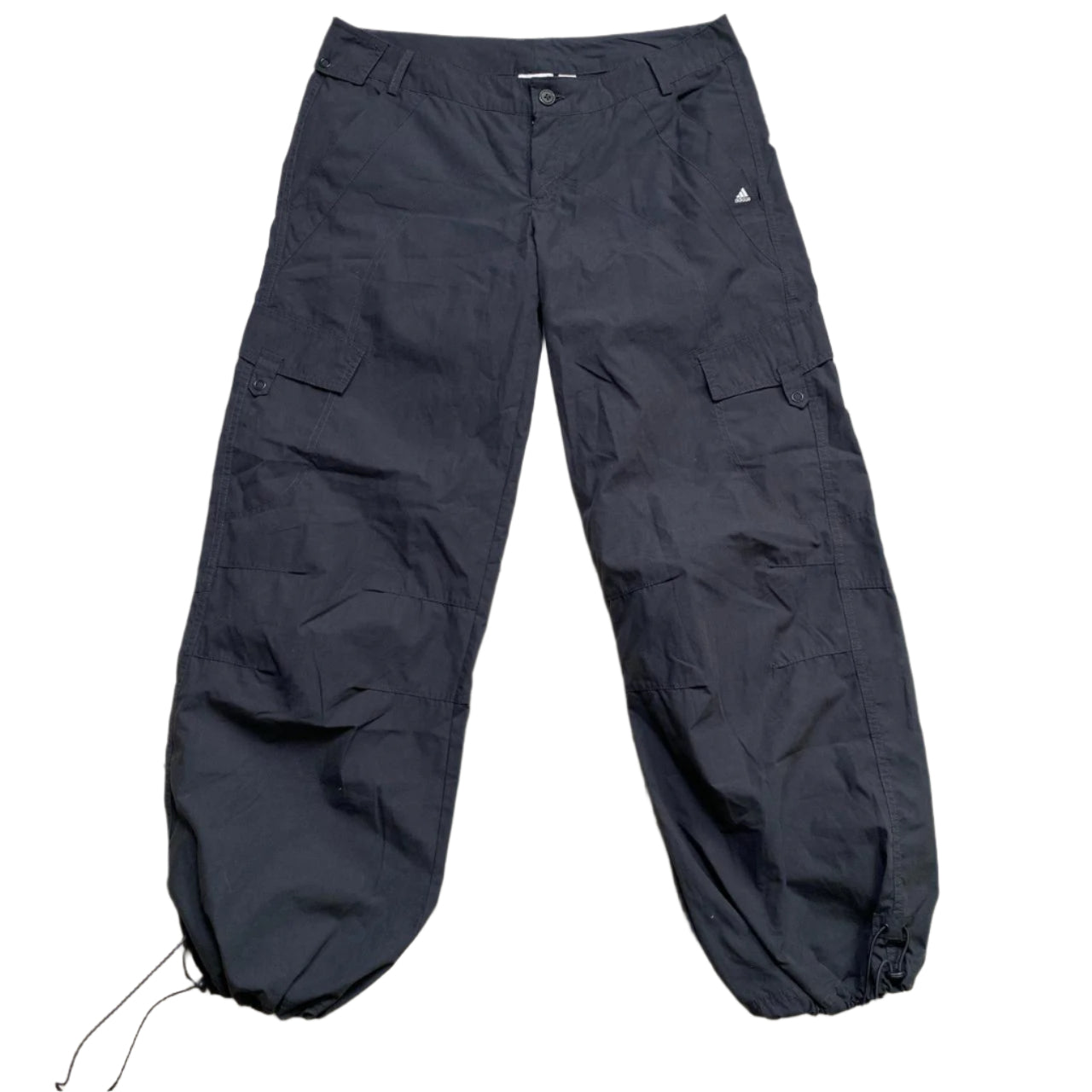 Adidas Grey and White Shell Trackpant Cargo Bottoms Womens (14)