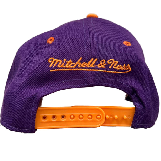 Phoenix Suns Purple and Orange Mitchell and Ness Snapback Cap