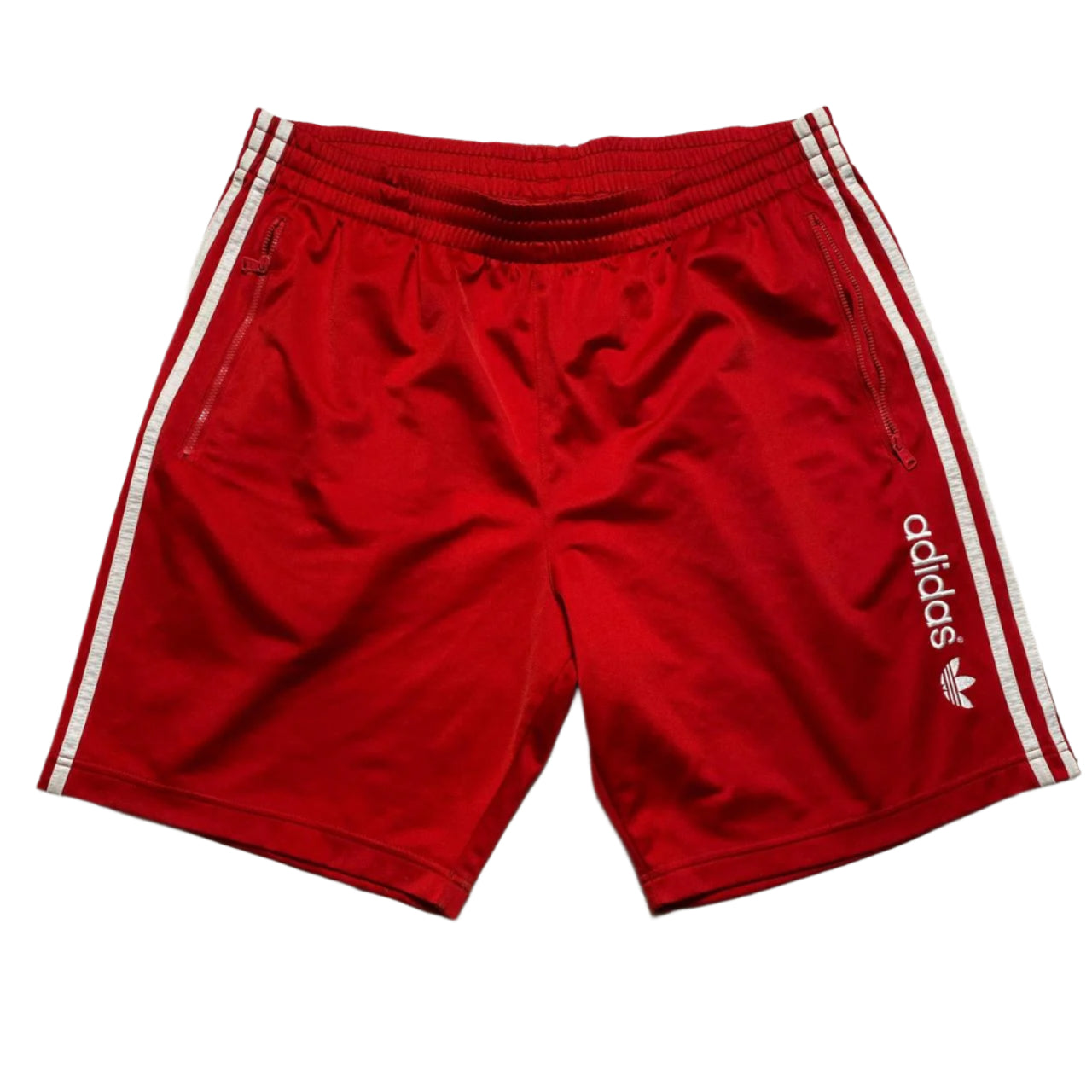 Adidas Red and White Shorts (XL)