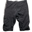 Adidas Black and White Stripe Cargo Shell Trackpant Shorts (XL)