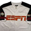ESPN Baseball Vintage 90’s Y2K White Black and Orange Button Up Jersey (L)