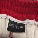 Fair Focus Red and White Baggy Flame Print Joggers (M)