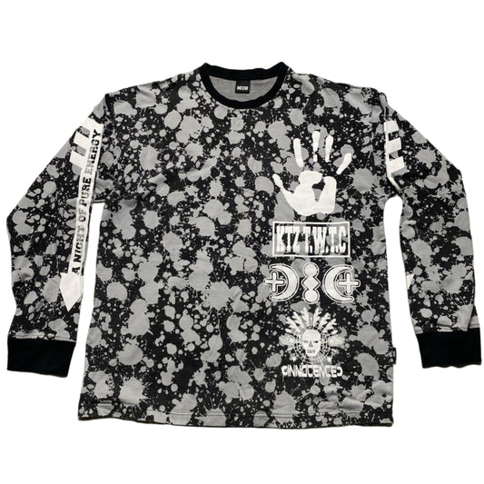 KTZ Black and White Paint Splash Jumper (M)